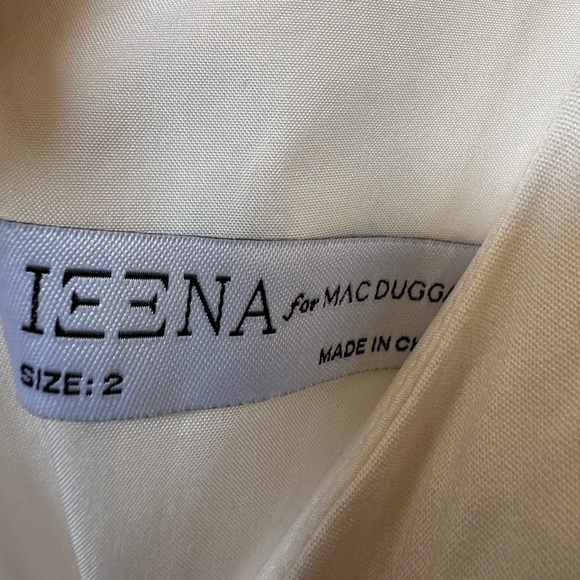 NWT Ieena for Mac Duggal Classic Sleeveless A Line Ball Gown in White Sz. 2 - Picture 6 of 9